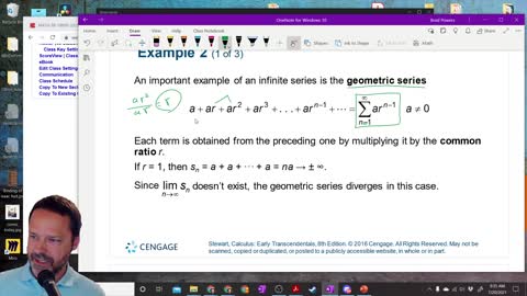 Calculus 2 - Section 11-2 - Intro to Geometric Series