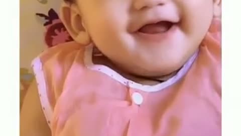 Beautiful Positive baby cute smile Record