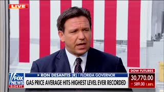 Ron DeSantis GRILLS Biden over soaring gas prices