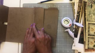 Making the base of the insert for the Renaissance Journal (from Lovely Lavender Wishes)