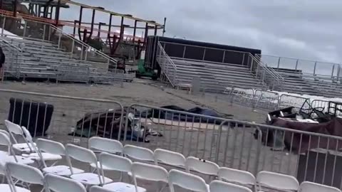 This depicts the true aftermath of Trumps rally in Wildwood, NJ. No trash left behind.