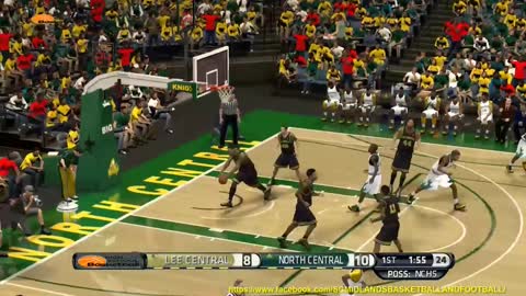South Carolina High School Basketball NBA 2K14: Lee Central vs North Central