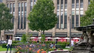 Düsseldorf - Corneliusplatz 🇩🇪 4K