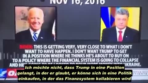 Telefonat zwischen Biden und Poroschenko 2016 bestätigt Fehlverhalten des DNC in der Ukraine!