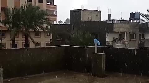 Good rains fall in Gaza City