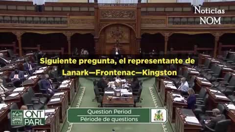 EL PLAN DE UN EXTERMINIO. Intervención de 2020 en el Parlamento regional de Ontario, Canadá