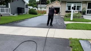 Professional Asphalt Spray Sealing: “The Cracky Sides One” Top Coats Pavement Maintenance