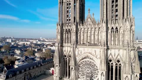 Reims Cathedral is as important in French history as Notre Dame Cathedral in Paris