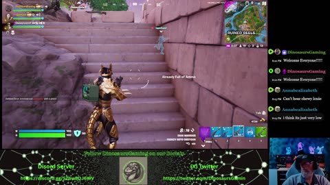 Fortnite? Yep, still trying to level up. Come join in the Chat.