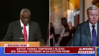 Justice Thomas Temporarily Blocks Graham Testimony In Georgia Election Interference Probe