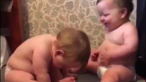 *Funny* cute twins video