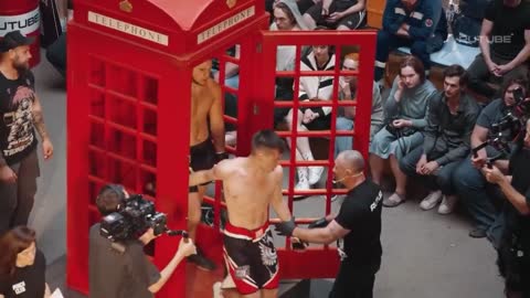 Phone booth fight