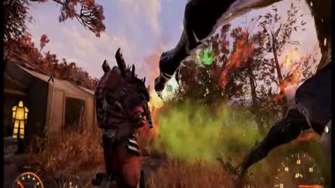 Fallout 76 Plasma FlameThrower GamePlay Footage