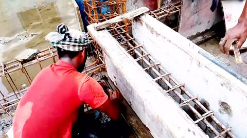 Complete process of Tie Beam/ Plinth beam construction