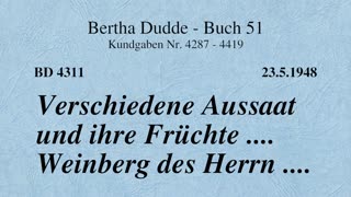 BD 4311 - VERSCHIEDENE AUSSAAT UND IHRE FRÜCHTE ....