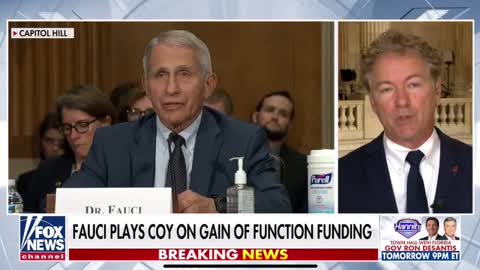 Dr. Fauci and COVID gain of function experiments funded by NIH