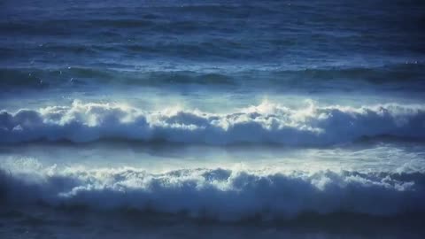 Moving Ocean Waves Relaxation Calm Screensaver Meditation Sleep Stress Reduction