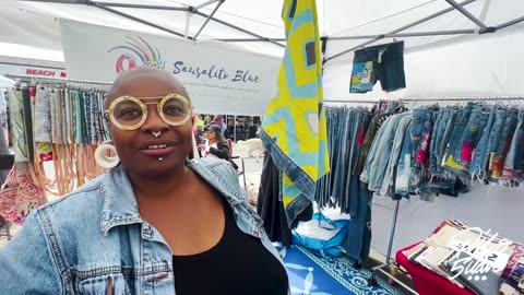 Hermosa Fest - Upcycled Clothing and Accessories from Luxury Textiles | Sausalito Blue Artist Corner