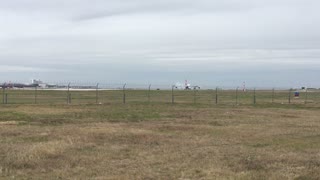 Qantas Airbus A380-842 Landing at DFW