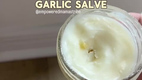 This homemade 🧄GOOT garlic salve ,that is a natural antibiotic