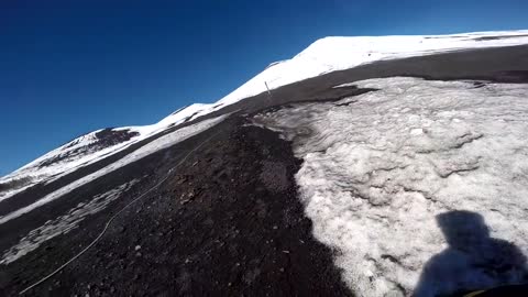 Mount Fuji Climb. High winds. Dangerous Conditions.