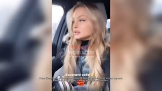 Barmy Belarus Model Claims She Has Virus Blocking Badge