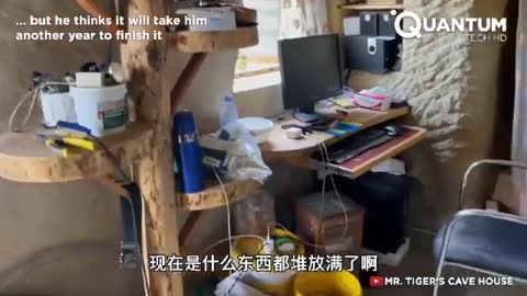 Creative Genius: Man Digs a hole in a Mountain and Turns it into An Amazing Apartment