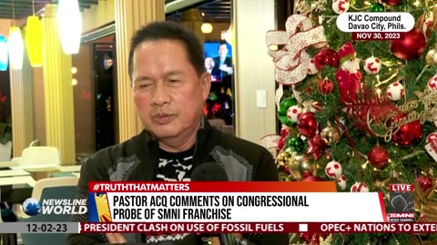 Pasto ACQ comments on congressional probe of SMNI franchise