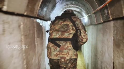 Hamas militants publish footage of their underground tunnels.