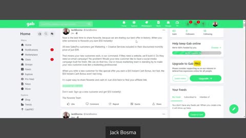 Nowsite Now Please Use Jack Bosma As The Referral Name