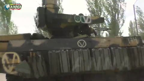 ANNA News: Russian Army 'Terminator' BMPT AFV near Komyshuvakha, north of Popasna (Popasnaya)