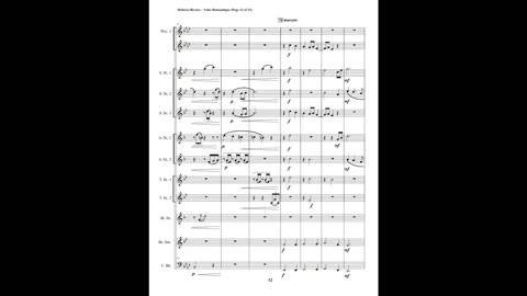 Claude Debussy – Valse Romantique (Saxophone Nonet + 2 Piccolos & Contrabassoon)