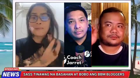 Mga vloggers ni PBBM tinawag ni Sass Sasot na BASURA, BASAHAN at BOBO! Mga kalat daw ni PBBM .