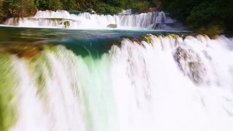 Waterfalls of Krka National Park. Croatia