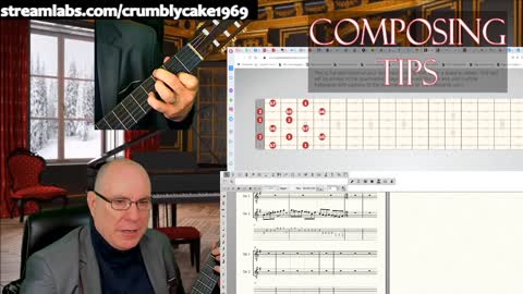 Composing for Classical Guitar Daily Tips: Whole Tone Scale in G Patterns 3,4 and 5
