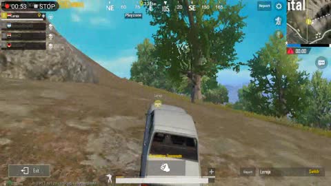 Pubg Mobile Game Searching For Weapons and Riding Car to Win The Chicken Dinner