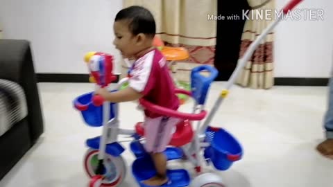 baby bicycle rider