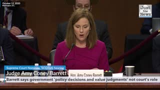 SCOTUS hearing: Barrett says government 'policy decisions and value judgments' not court's role