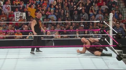 Brock Lesnar lays waste to Big Show Raw, Oct...