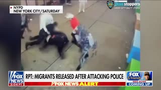 Migrants attack NYPD officers in shocking video(1)