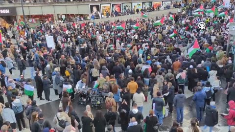 Stokholm Sweden Pro-Palestine Demonstration