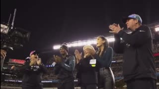 Eagles Crowd Boos Jill and Chants “F**K Joe Biden”