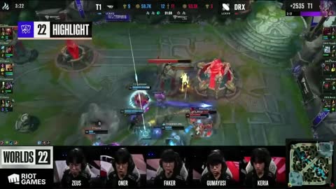 롤드컵 T1 vs DRX 3세트 T1의 팀보이스 파티 ㅋㅋㅋㅋㅋㅋ