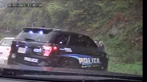 Hero Cop Saves Other Officer From Car Crash