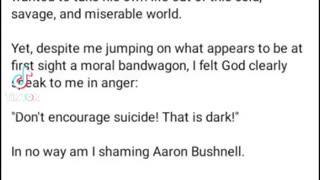 Urgent Message Ref Aaron Bushnell 😔