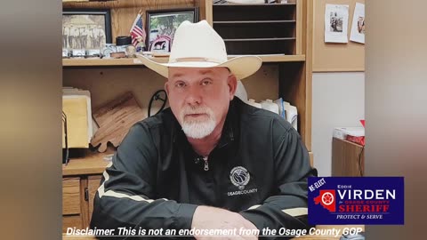 "Re-Elect Eddie Virden for Osage County Sheriff"
