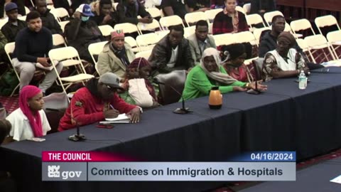 African Migrants COMPLAIN at NYC Town Hall over FREE FOOD And HOUSING