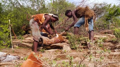 Hadza Tribe Hunts and Eats Rare African Animals!!!