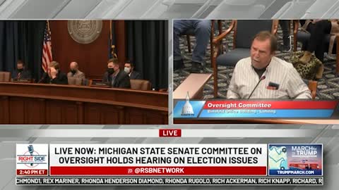 Witness #31 testifies at Michigan House Oversight Committee hearing on 2020 Election. Dec. 2, 2020.