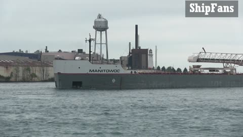 Manitowoc 630ft 192m Bulk Carrier Cargo Ship In Great Lakes